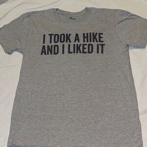Gray short sleeve Tee - Hiking